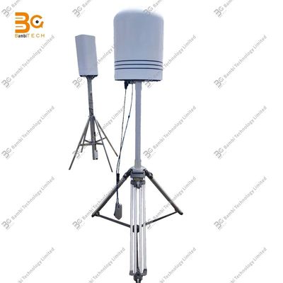TDOA+AOA UAV 탐지기, 100MHz-6GHz, 360도 탐지 제공