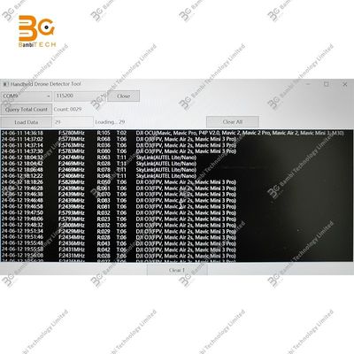 휴대용 1-3km 장거리 드론 UAV 탐지 경고 장치 Dji Autel 드론 탐지